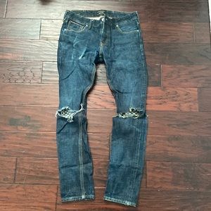 Scotch & Soda Mens TYE Jeans 29x32 distressed ripped knee style